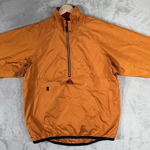VTG Nike ACG Anorak Windbreaker Men’s Small Orange Quarter 1/4 Zip Y2K by Nike, Size S, $29.98 - Photo 3