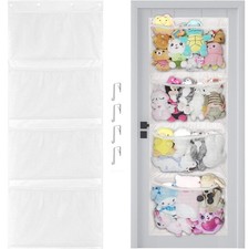 Stuffed Animal Storage,Stuffed Animal Hammock Net,The White 4-Compartment Pack