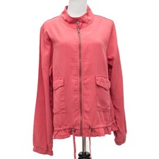 New Sanctuary Rose Pink Lightweight Zip Utility Jacket Size Small