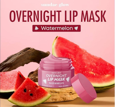 sundae glow Overnight Lip Mask Balm Hydrating Watermelon 0.7 oz / 20 g