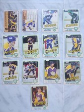 1981-82 O-Pee-Chee Los Angeles Kings Lot of 13 Cards