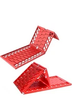 2PC Foldable Car Tire Traction Mat Anti Skid Pad Emergency Car Escaper