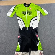 Castelli Mens Skin Speed One Piece Suit Large Padded Cycling Jersey Tri Racing