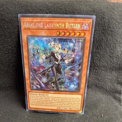 Yu-Gi-Oh! Arias the Labrynth Butler 1st Edition Effect Holo Konami 1500ATK 2500 