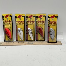5 New STRIKE KING Lures 1/2oz RED EYED EYE SHAD Lipless CRANKBAITS - NIP