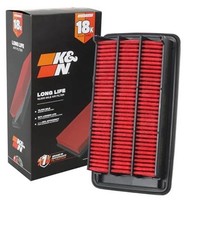Engine Air Filter: Long Life 18,000 Mile Replacement Air Filter: Compatible