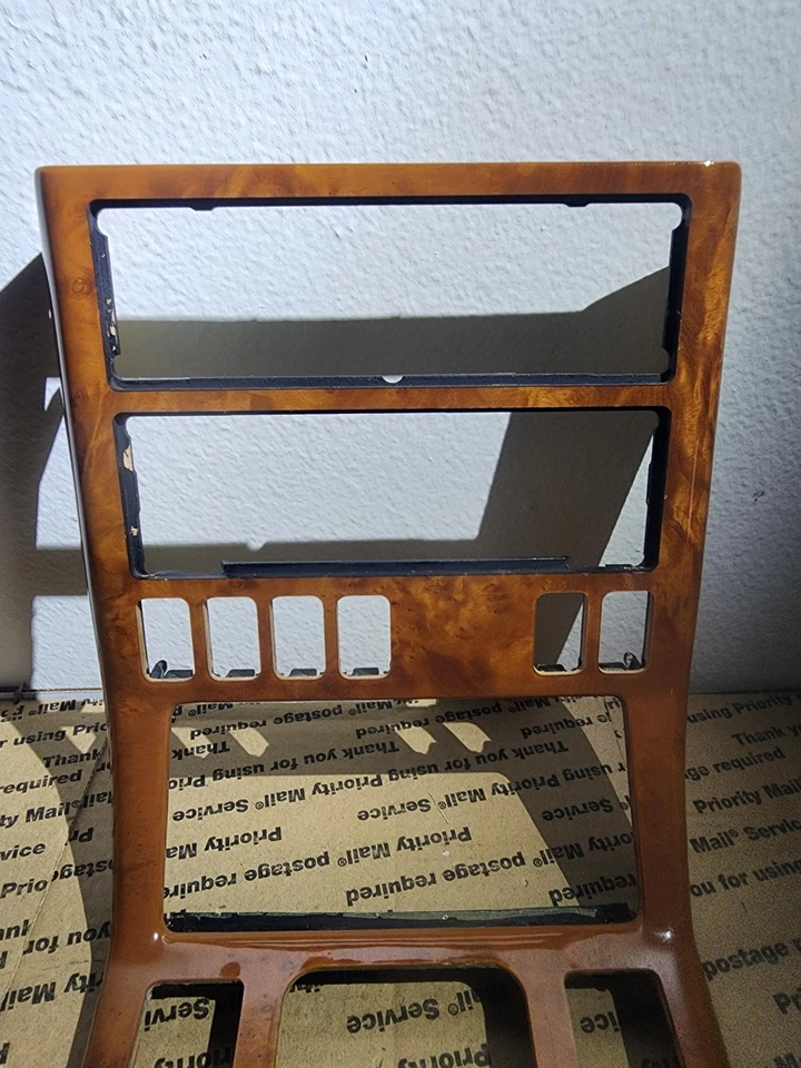 90-02 Mercedes R129 SL320 SL600 SL500 600SL consola central bisel madera OEM Foto 4 de 4