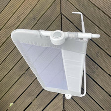 Lindam Retractable Mesh Stair Gate, White, 32–39in Width x 32–39in Height
