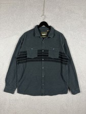 Howler Brothers Rodanthe Blanket Flannel Longsleeve Size XL Petrol Blue/Green