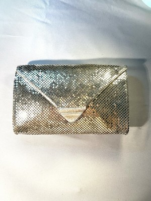 Vintage OROTON Mesh Tasche Silber ClutchAbendtasche Made in West Germany Rarität
