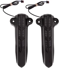 CIRO Forkini Lower Leg Fork Covers w/LED Black 43003 Harley FLHT/FLHX/FLHR