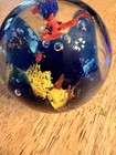 MURANO Style Ocean in Glass Art Paperweight Aquarium Sting Ray Fish Excellent — photo 4