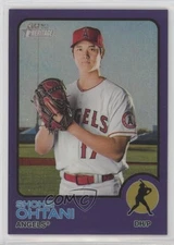 2022 Topps Heritage Hot Box Chrome Purple Refractor Shohei Ohtani #150