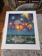 Hiro Yamagata "Celebration" S/N Serigraph on Paper Highly Listed Artist 