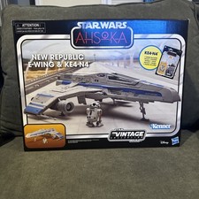 Hasbro Star Wars The Vintage Collection Ahsoka New Republic E-Wing & KE4-N4