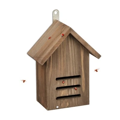 RELAXDAYS Casetta per coccinelle hotel per coccinelle casa per insetti scatola per coccinelle non trattata