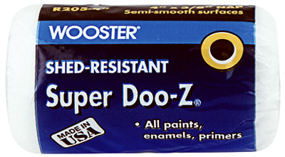 Paint Roller Cover, Super Doo-Z, Shed-Resistant, 4-In. x 3/8-In. Nap R205-4