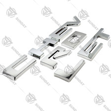 Front Grille Emblem Letter Overlay Decal Decor For Silverado 1500 Custom 2022-25