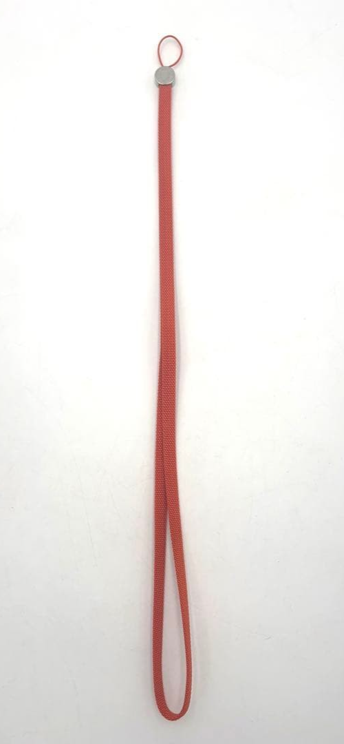 Hermes Paris Sellier Lanyard Long Strap Keychain Neck Strap Orange
