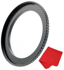 49mm to 55mm Step-Up Lens Adapter Ring for Filters, Made of CNC Machined Bras...