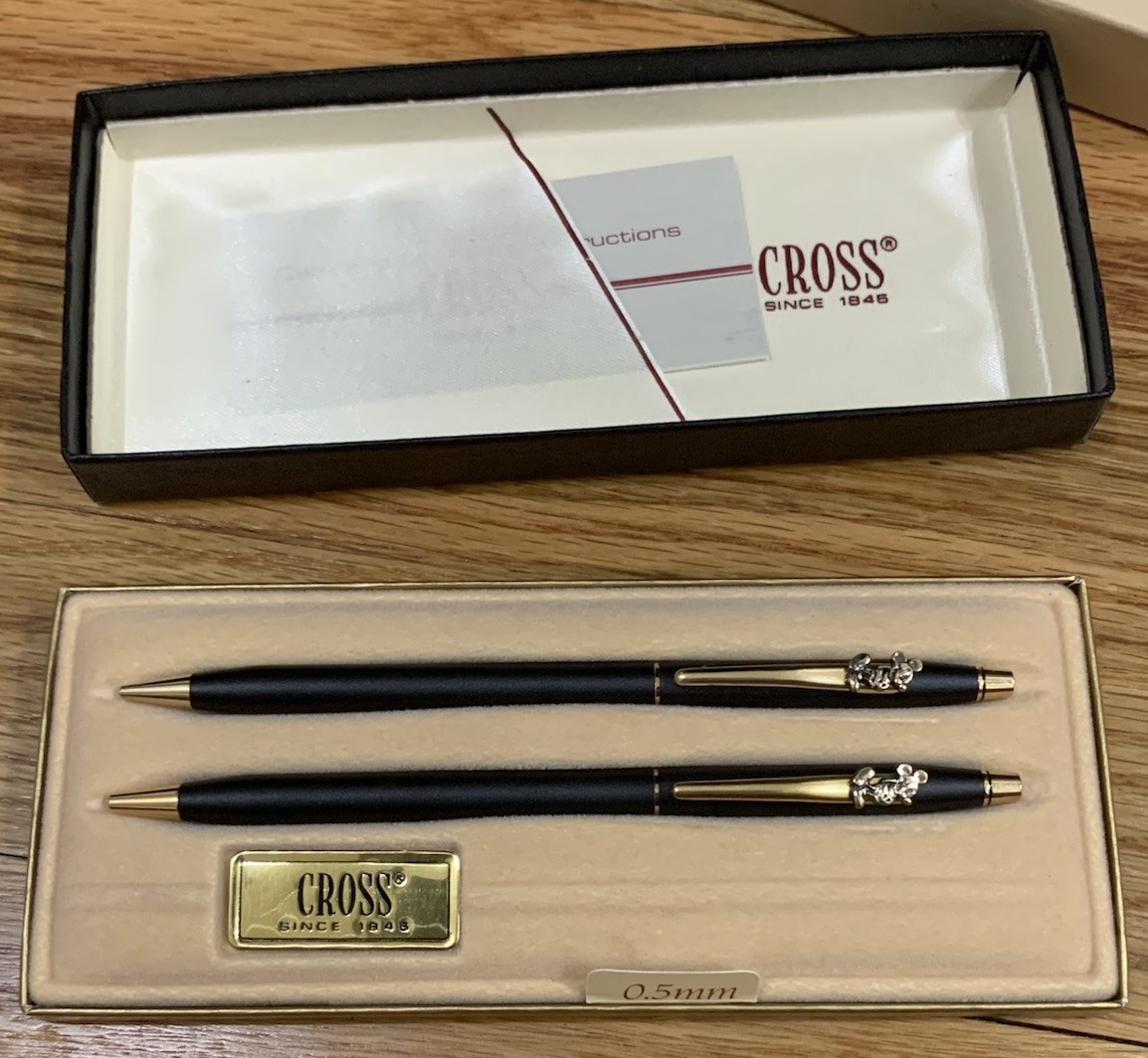 Cross Mickey Mouse Set Ballpoint Pen +0.5mm Pencil Classic Matte