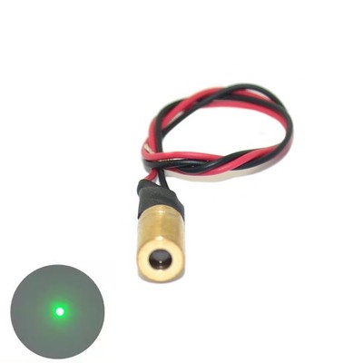 6mm 520nm 1mw / 5mw kleines grünes Laser-Modul