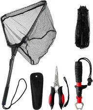 3Pcs Fishing Tool Kit Includes Folding Not Obtainable, Red+black 
