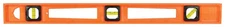 Johnson 7724-O Structo-Cast Orange Plastic 3-Vial I-Beam Level 24 L in.