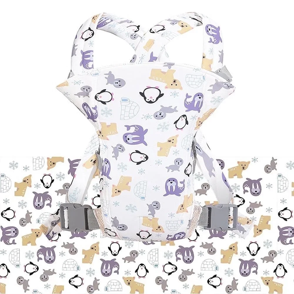 Ergonomic 4-in-1 Baby Carrier Backpack for Newborns & Toddlers - Colorful Design