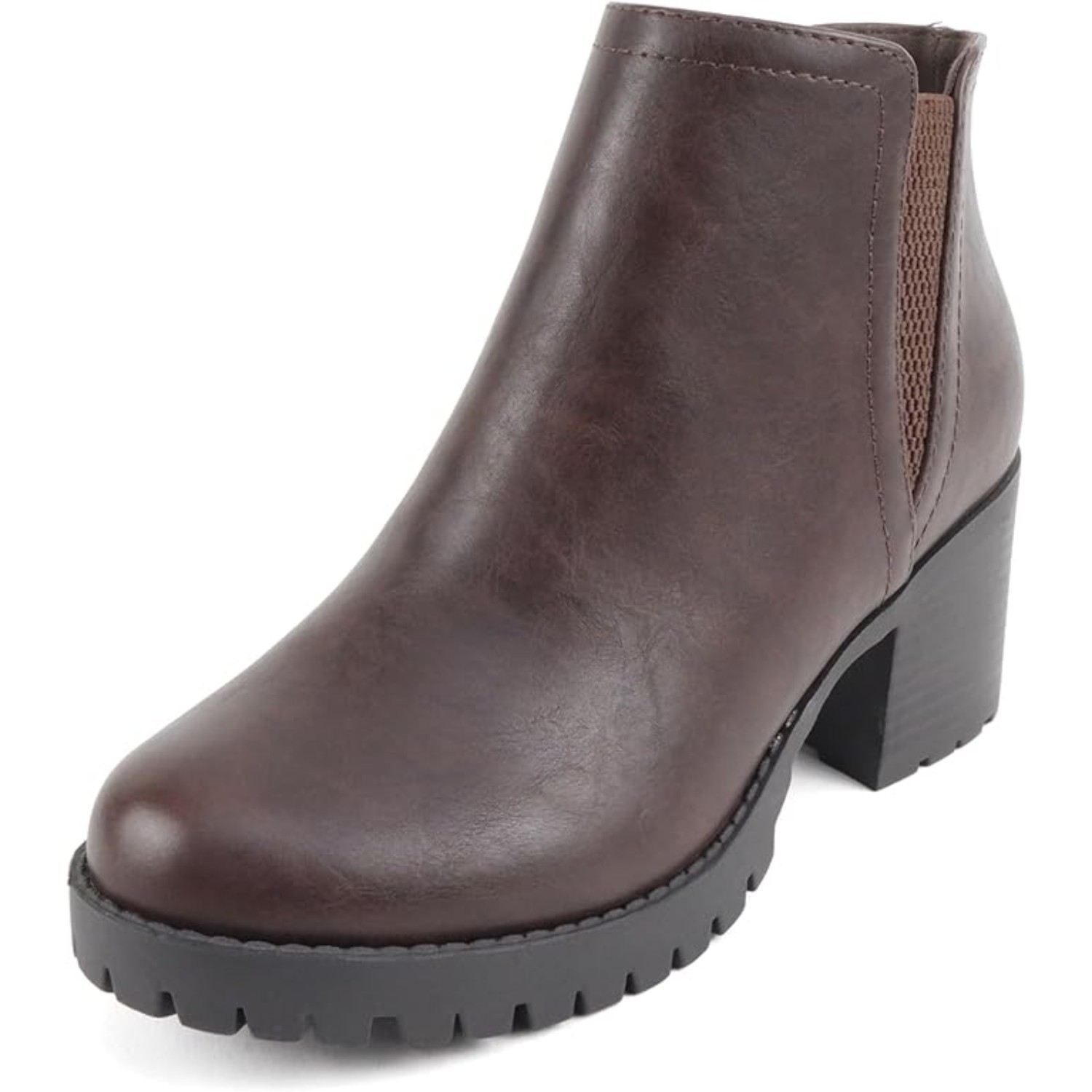 Soda Women s Thumb Lug Sole Chelsea Ankle Boots 7790₽