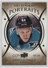 2018-19 Upper Deck UD Portraits Rookies Gold Foil 49/99 Antti Suomela #P-87 nd3