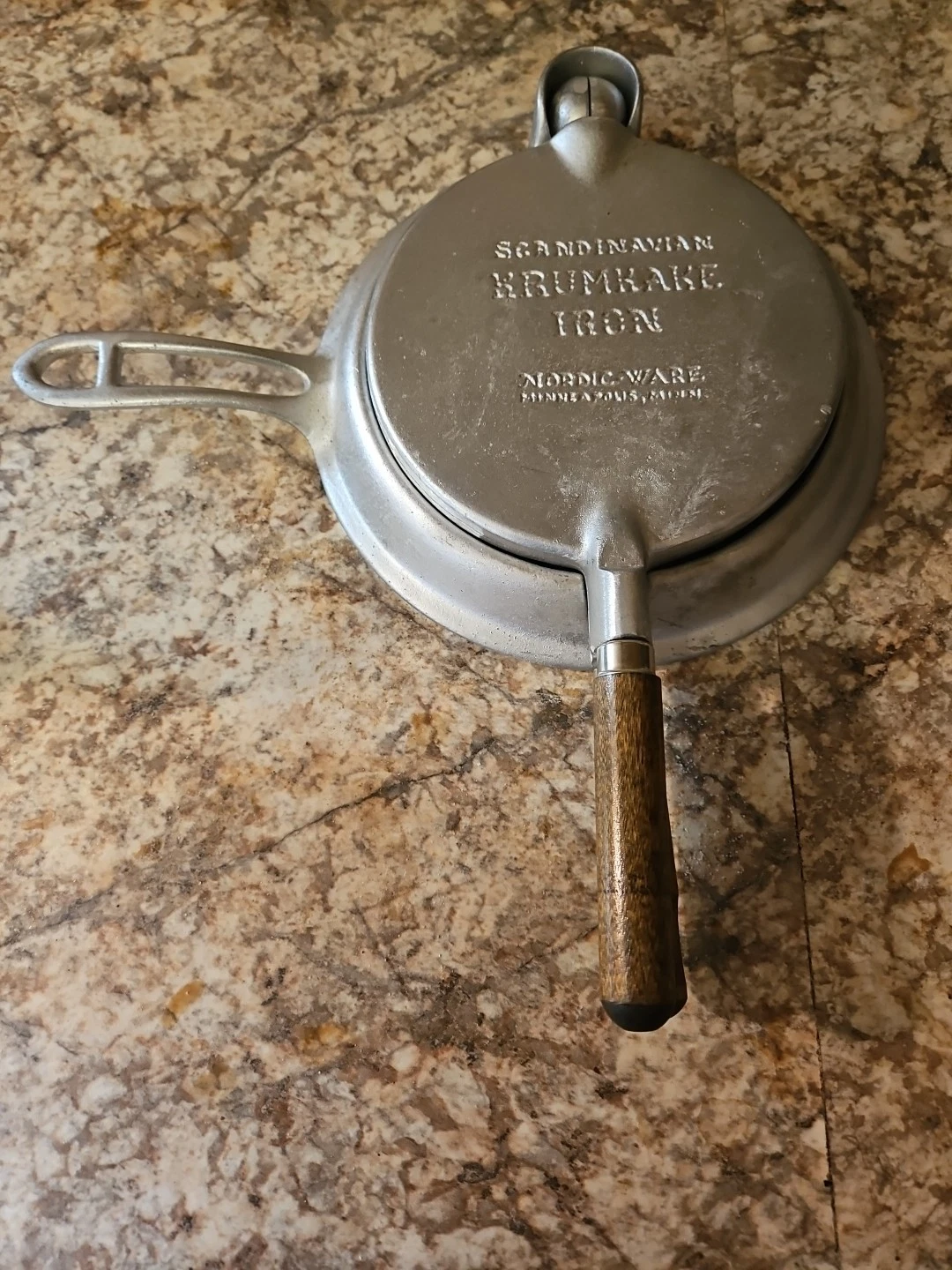 Vintage Krumkake Scandinavian Nordic Ware Food Cookie Iron