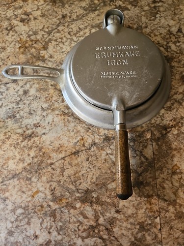 Vintage Krumkake Scandinavian Nordic Ware Food Cookie Iron