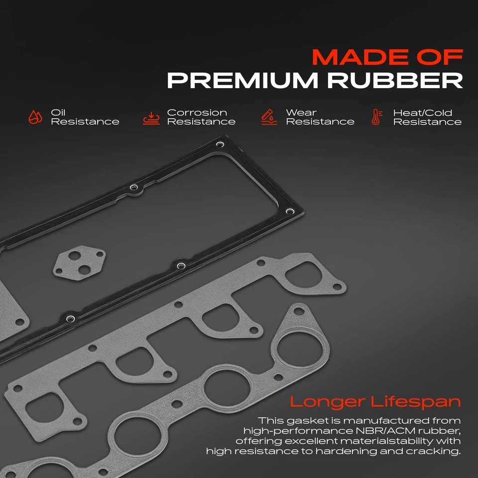 Juego de juntas de cubierta de válvula de motor para Ford Ranger 1995-2001 Mazda B2300 L4 2,3 L 2,5 L Foto 3 de 4