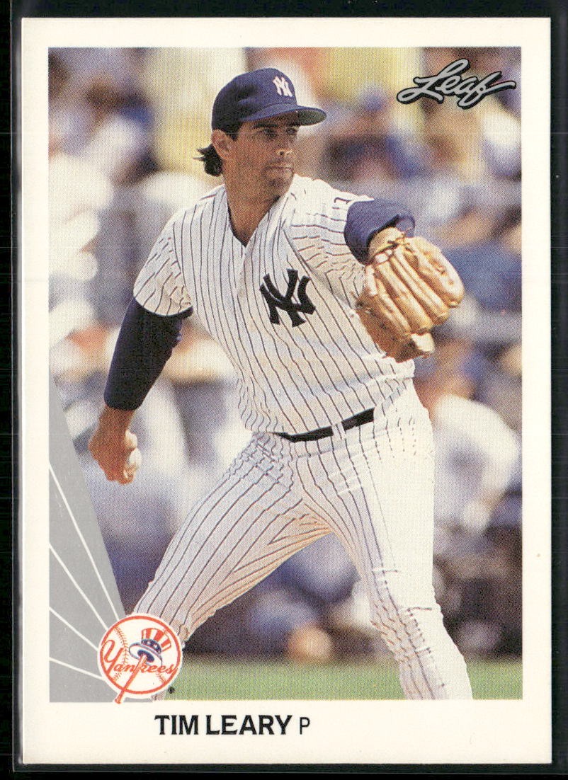 Tim Leary 1990 Leaf #148 New York Yankees