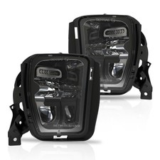 LED Fog Lights Bumper Driving Fog Lamps Compatible with Dodge Ram 1500 Black
