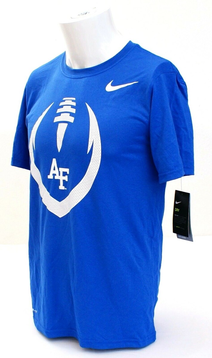 マーシャル Nike Dri Fit Blue Air Force Falcons Short Sleeve Athletic Tee T