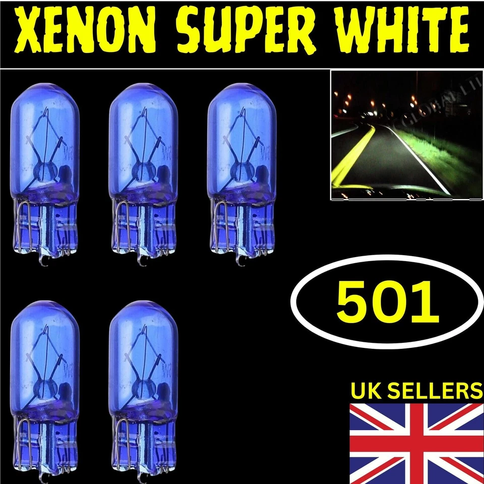 Set of 3Pcs H1 and 5Pcs 501 55W Xenon Super Bright Halogen Headlight Bulbs New - Image 4 of 4