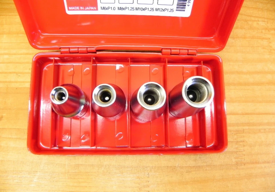 Koken 4203MF 1/2" (12.7mm) Stud Bolt Setter Socket Set of 4 Pcs Metal Case Japan - Image 2 of 4