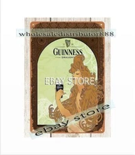 Irish stout beer mucha draught man cave dinning tin sign brewery alcohol