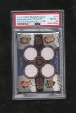 2013 Topps Museum 25 Primary Pieces 4 Player Quad Relic-Copper Mike Trout PSA 8