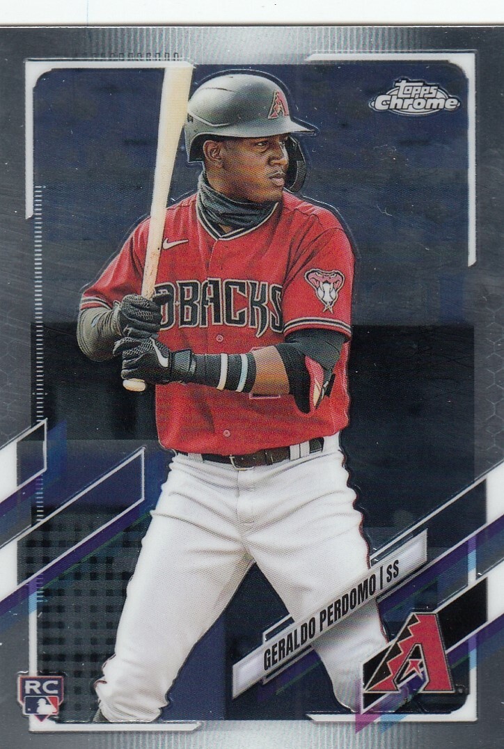GERALDO PERDOMO TOPPS CHROME UPDATE SERIES ROOKIE RC DIAMONDBACKS #USC66 2021 21