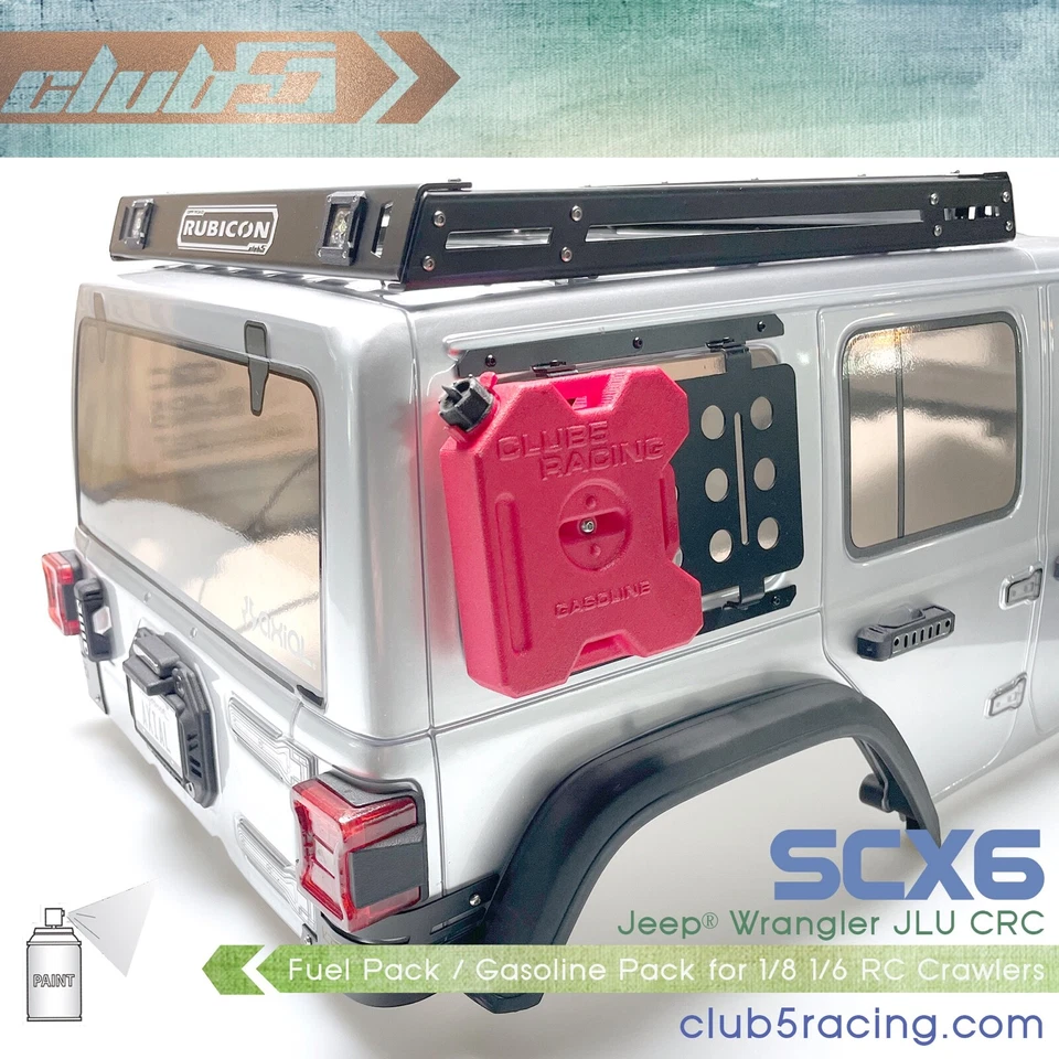 1/6 Scale Fuel Container for Axial SCX6 Jeep JLU Wrangler - Image 3 of 4