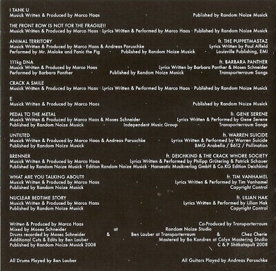 CD Punk T.Raumschmiere I Tank U CD, Album 2008 Techno, Punk CD Punk T.Raumschmiere I Tank U CD, Album 2008 Techno, Punk
