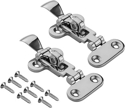 BAYSUN 2X Stainless Steel Toggle Latch Clamp with Keyhole/Movable Spindle Heavy Duty