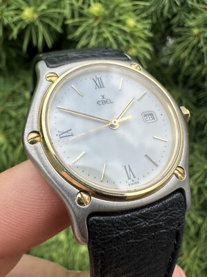 Estate Ebel Wave Stainless Steel & Gold 31mm Quartz Wrist