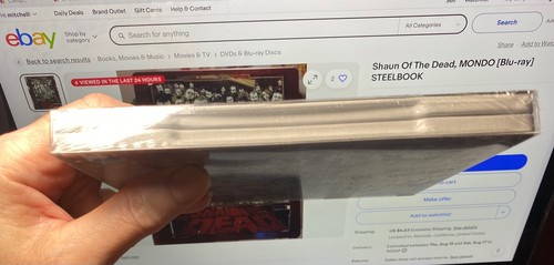 SHAUN OF THE DEAD CUSTOM MONDO NUMBERED STEELBOOK: BEST BUY WAREHOUSE - Picture 12 of 24
