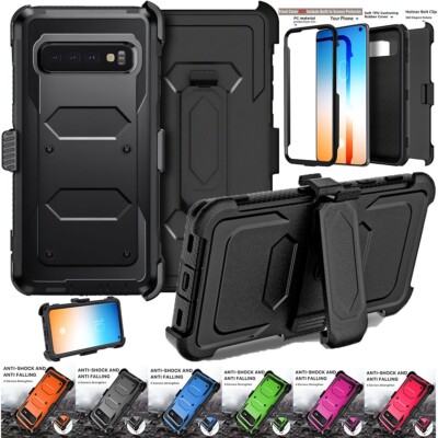 For Samsung Galaxy S10/S10e/S10+/S10 5G Rugged Case Shockproof Cover Belt  Clip