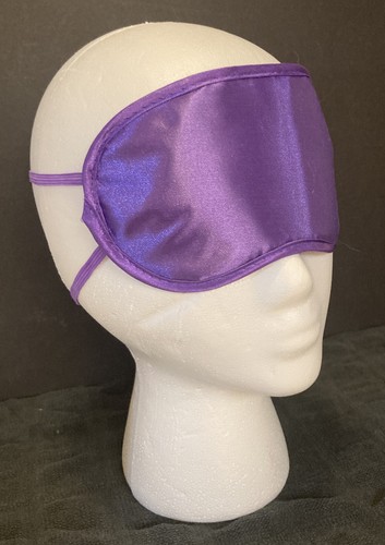 Pipedream Fetish Fantasy Satin Love Sleep Mask - Purple w/elastic straps - Picture 2 of 5