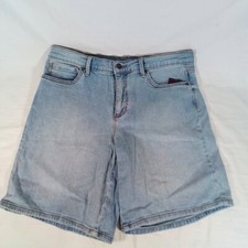 Gloria Vanderbilt Women's Amanda Relaxed Jean Shorts-8-Sanibel-NWT